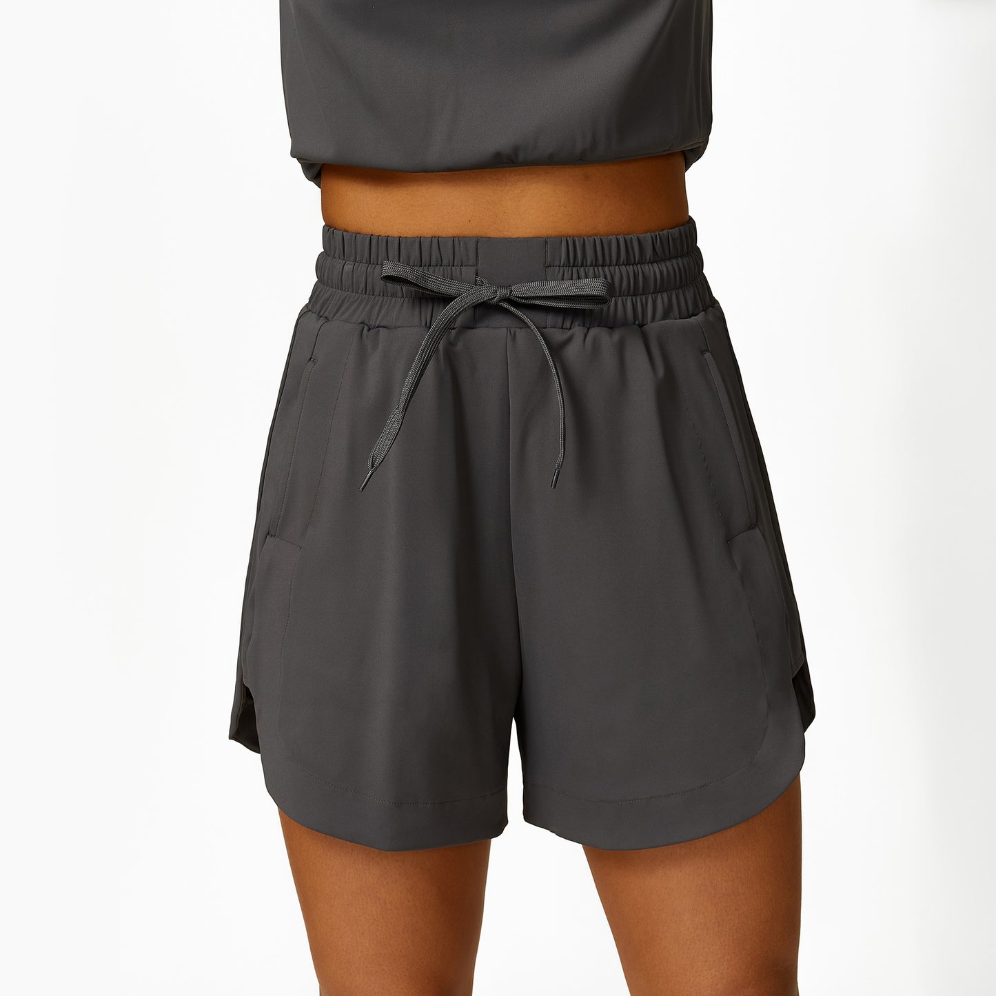 Women's Relaxed Fit Half Zip Sleeveless Top with Casual Long Pants and Drawstring Shorts Versatile 3 Piece Fitness Outfit for Comfort and Style