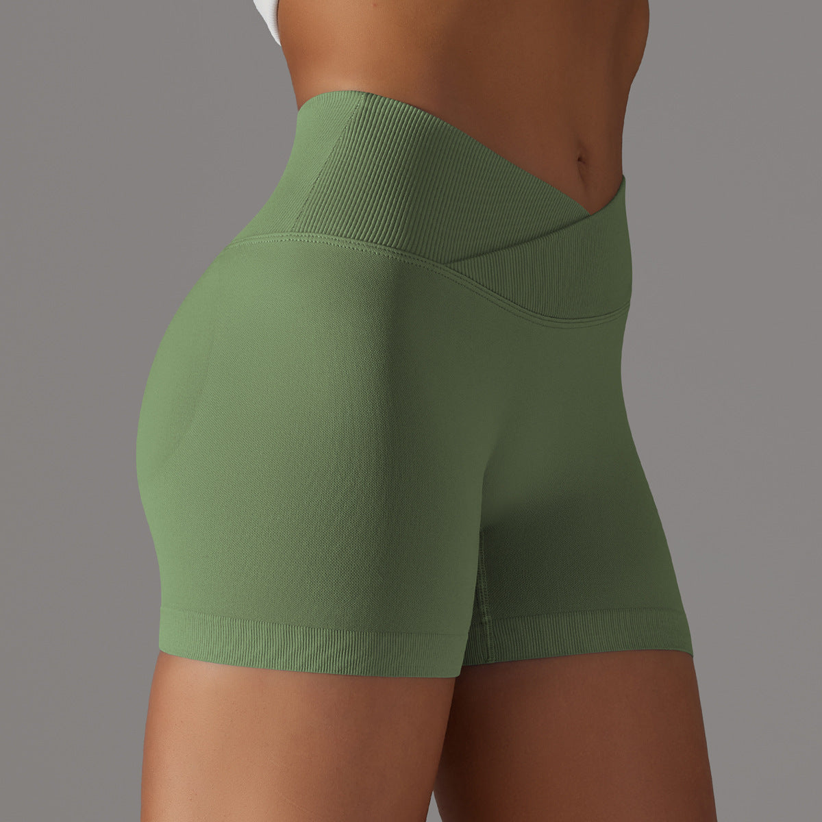 High Waisted Seamless Cross Shorts for Comfort Peach Lift Yoga Pants That Hug Your Curves Enhance Athletic Performance