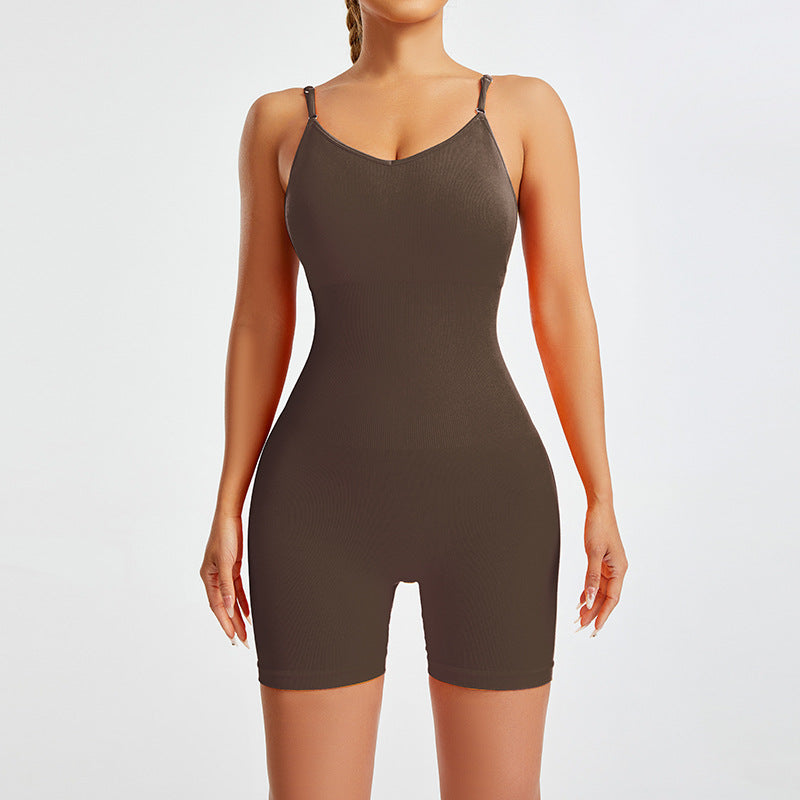 Seamless Women's Fitness Yoga Bodysuit High Elasticity Tummy Control and Comfort Fit for Optimal Performance