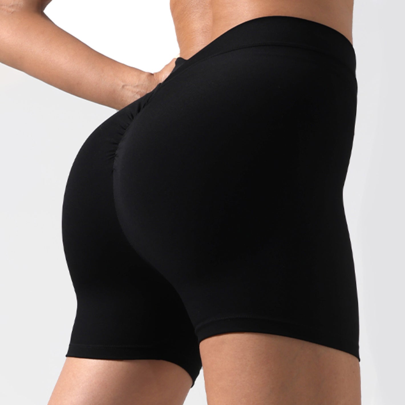 Women's Pleated Yoga Shorts for a Flawless Peach Butt for Running Fitness and Everyday Wear