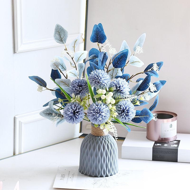 Elegant Artificial Silk Flowers - Luxurious Faux Floral Arrangements for Living Room and Dining Table Centerpieces, Chic Home Décor Vases and Bouquets