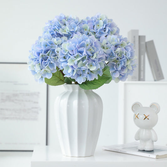 Exquisite Gradient Color Single Stem Starry Sky Hydrangea Faux Flower - Perfect for Weddings, Home Décor, and Photography Props