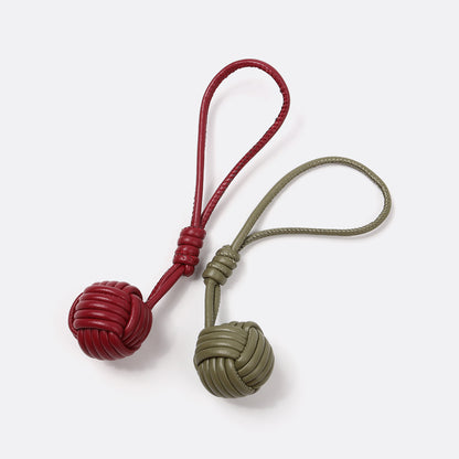 Korean Inspired Handmade Snowball Charm Unique Woven Design for Versatile Women's Bag Accessories Quality Handbag Pendant