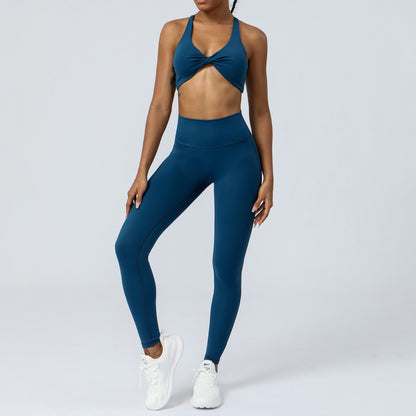 High Waisted Yoga Set for Women Sculpting Butt Lifting Running and Fitness Outfit Breathable Stretchy Activewear for All Workouts