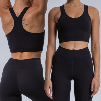 High Waisted Yoga Pants and Sports Bra Set for a Sculpted Back Enhanced Curves and Maximum Comfort for Every Workout