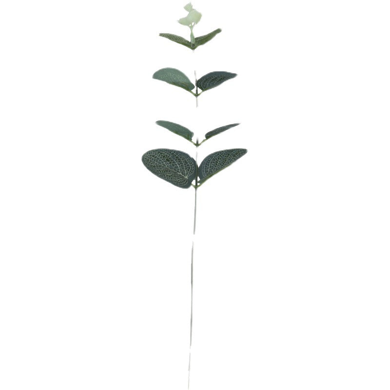 Single Stem Faux Eucalyptus Leaves - Realistic Greenery for Wedding Floral Arrangements, Dried Money Plant Leaves for Stunning Event Decor