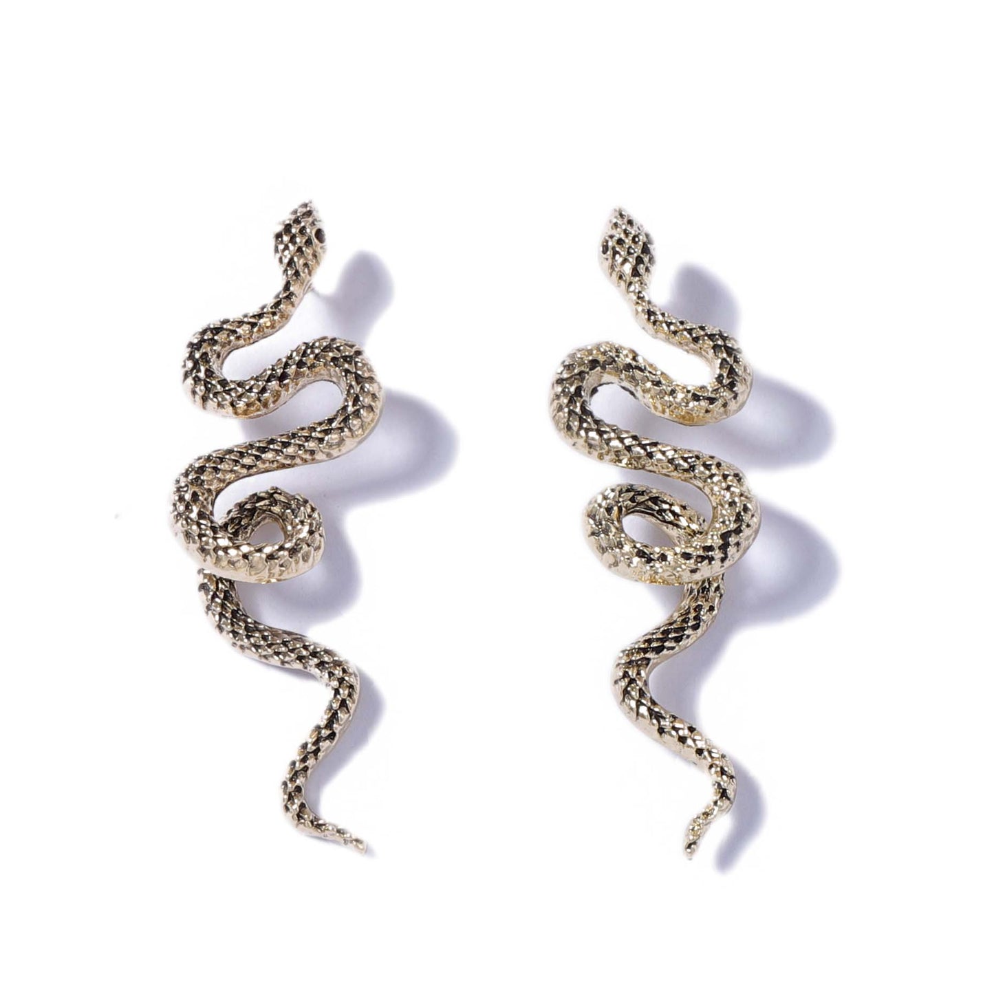 Chic Vintage-Inspired Alloy Snake Zodiac Ear Studs - Elegant, Versatile, and Perfect for Everyday Wear
