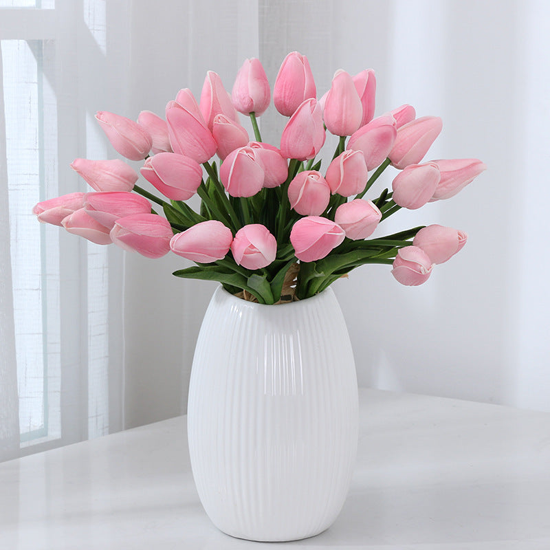 Stunning Miniature Tulip Faux Flowers – Perfect for Weddings, Parties, and Home Decor – Beautifully Realistic Artificial Floral Arrangements