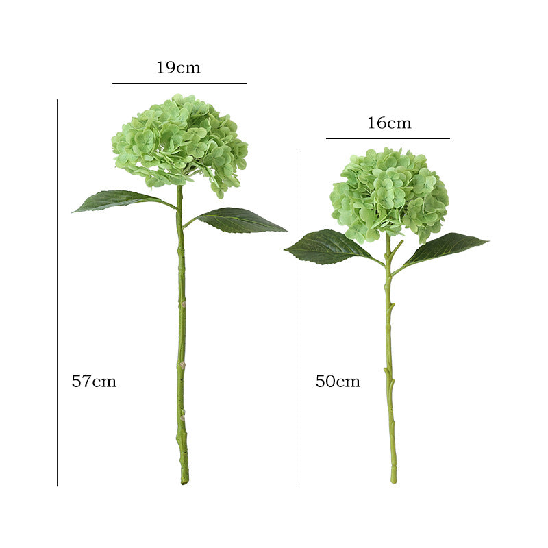 Realistic 3D Hydrangea Flower Stem - Lifelike Single Branch Faux Hydrangea for Wedding and Home Décor - Perfect for Lasting Beauty and Maintenance-Free Arrangement