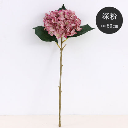 Realistic Gradient Hydrangea Stem - 11-Branch Faux Flower for Stunning Wedding and Home Decor, Perfect for DIY Creations