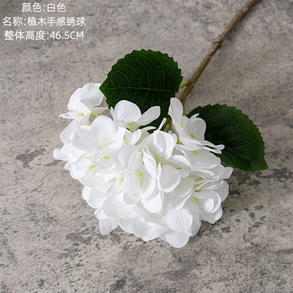 Realistic Touch Artificial Hydrangea Flower Arrangement - Green Plant Décor for Weddings and Events - Exquisite Craftsmanship (Model MW82001)