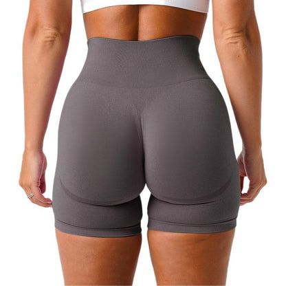 Seamless Smiling Face Yoga Pants for Peachy Lifted Butt High Waisted 3 4 Length Athletic Shorts for Yoga Running and High Intensity Workouts