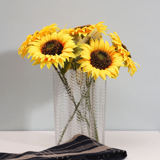 Charming Nordic-Inspired Sunflower Artificial Flowers | Perfect Home Décor for Living Rooms | Ideal Photography Prop and Stylish Decorative Accent