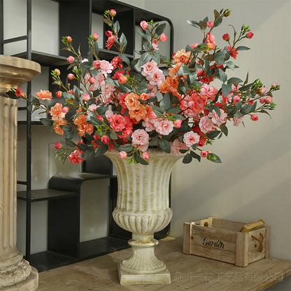 Artificial Camellia Flowers for Weddings - Rustic Home Decor, Perfect for Table Arrangements and Window Displays