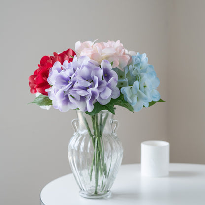 Ultra-Realistic Artificial Hydrangea Bouquet - Dreamy Decorative Arrangement for Living Rooms, Cafés, and Vacation Rentals - Perfect Table Centerpiece for Dining Rooms and Show Homes