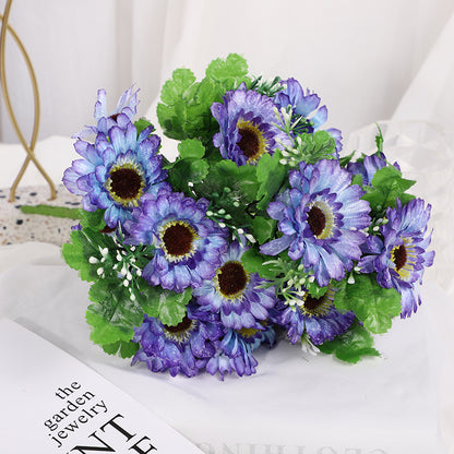 Realistic Snowflake Sunflower Simulation Flower Bouquet for Living Room Decoration - Perfect for Home Decor, Events, and Landscaping Projects