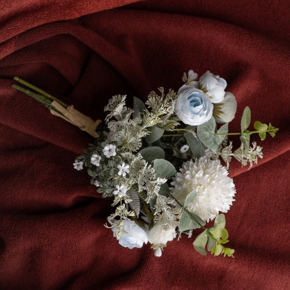 Stunning Faux Dandelion Bouquet - Drunken Rose Decor Wedding Handheld Flower Arrangement - Perfect Wall Decoration for Celebrations - CF01092