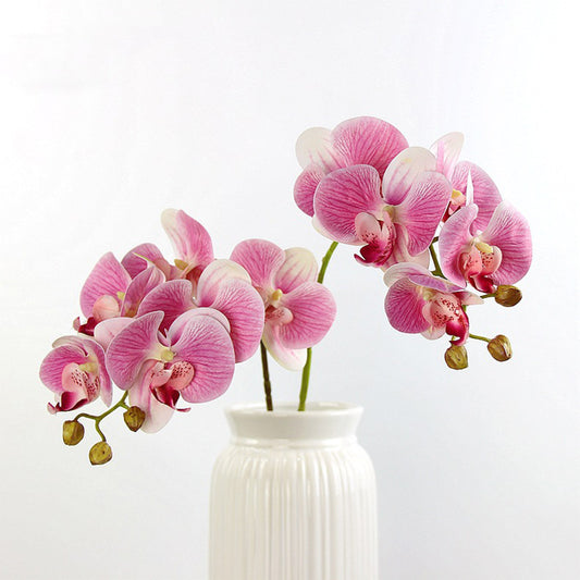 Luxurious Realistic Faux Orchid Silk Flowers for Wedding Decor, Home Decoration, Photography Props, and Indoor Potted Plants