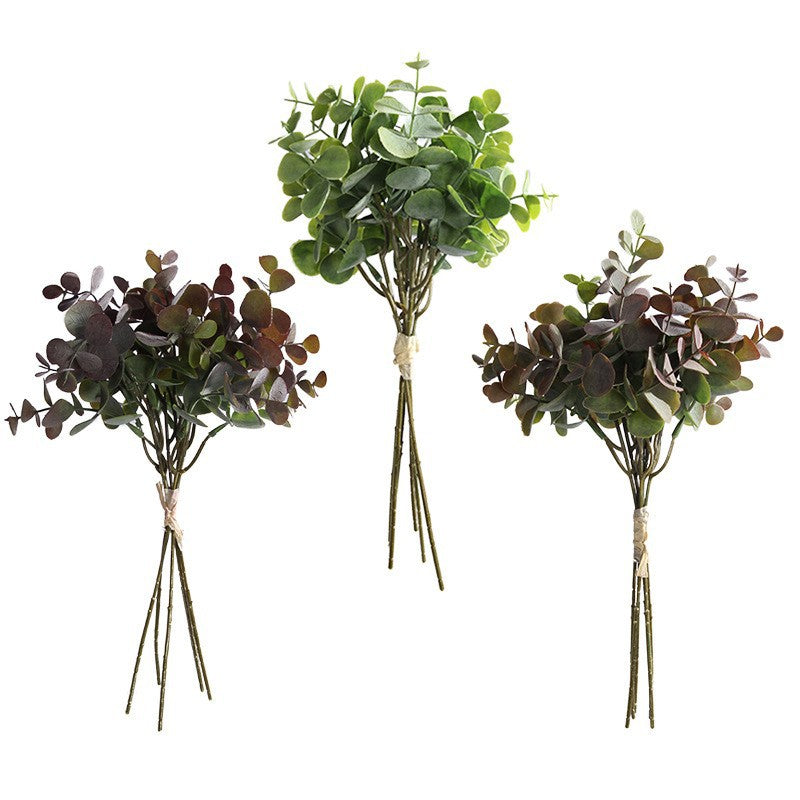 Realistic Eucalyptus Leaf Bouquet - Nordic Style Home Décor Artificial Greenery for Living Room Accents and Decorations