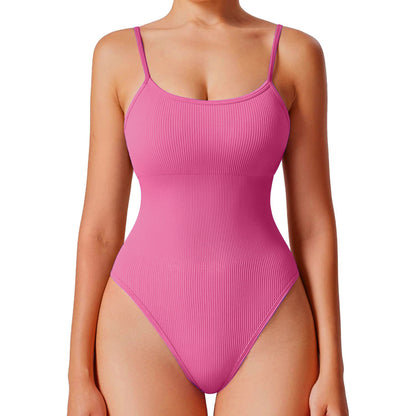 Women's Yoga Bodysuit with Back Support for Fitness Shaping and All Day Comfort