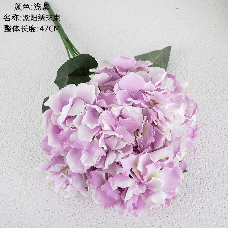 Realistic Hydrangea Faux Flowers for Home Decor - Elegant Wedding Bouquet, Aisle Decorations, and Stunning Floral Wall Arrangements (Model: MW07355)