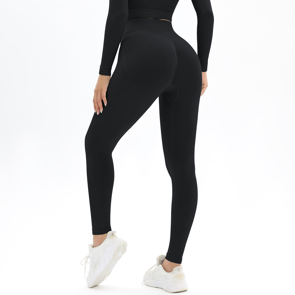 High Waisted Peach Bottom Yoga Pants for Women Ultra Stretch Butt Lifting Workout Leggings for Outdoor Running and Fitness