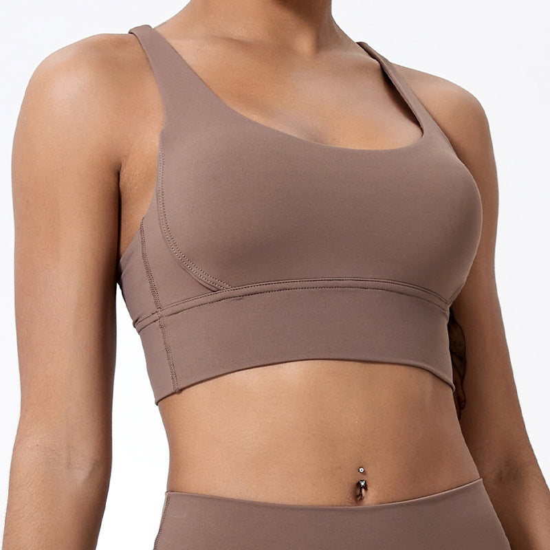 Sports Bra with Adjustable Straps for Enhanced Support for Running Yoga and Gym Workouts Shock Absorbing Seamless Design for Comfort and Fit