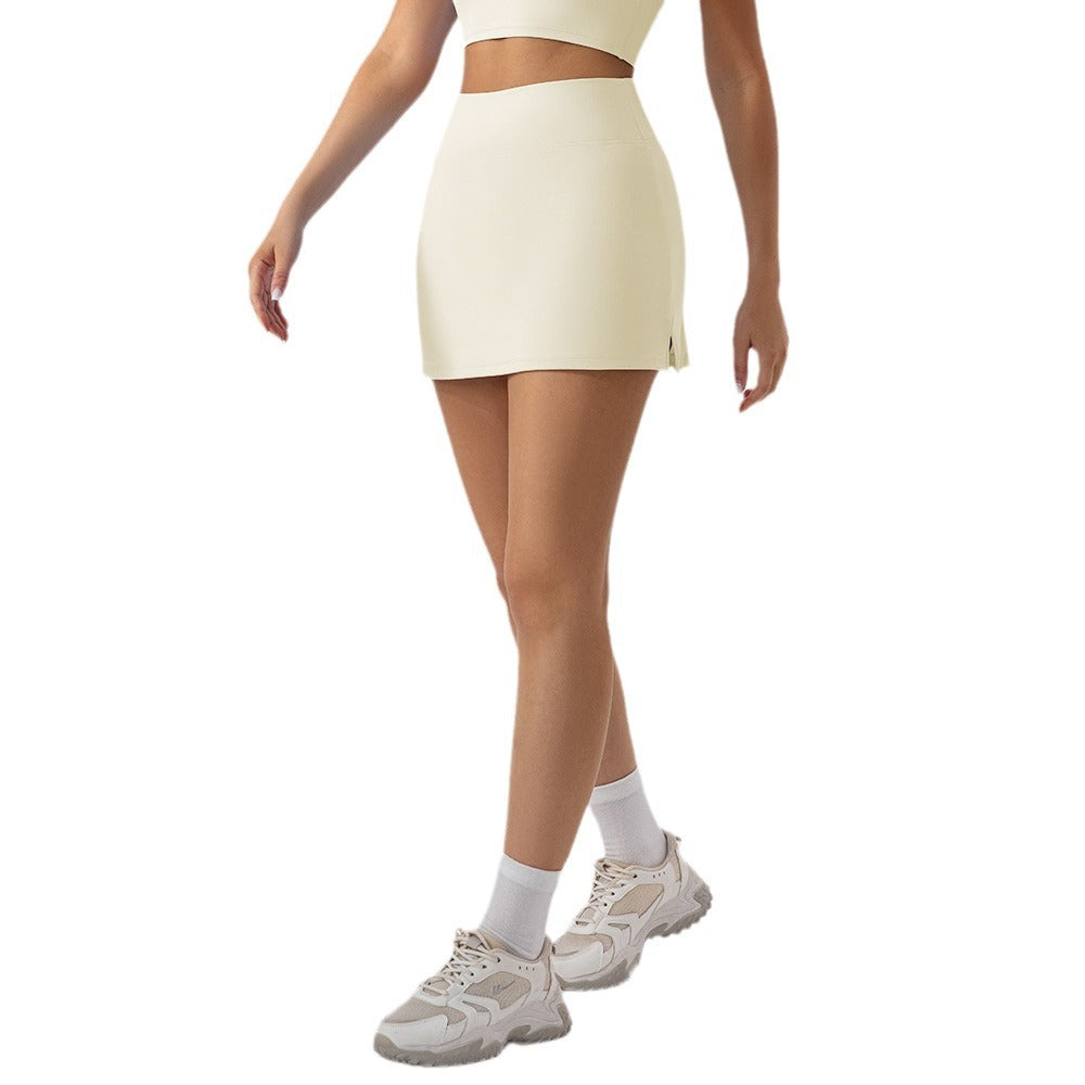 Summer Slim Fit Yoga Skirt Breathable Mini Skirt for Comfortable Fitness and Tennis Anti Exposure Sport Skirt for Active Women