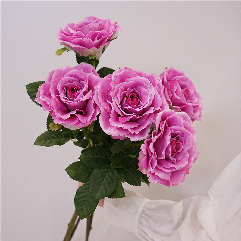 Quality Soft Touch Moisturizing Artificial Rose Flowers for Home Décor, Dining Table Styling, Wedding Decor & Photography Props