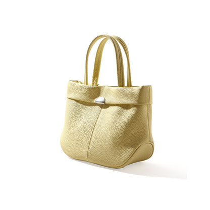 Genuine Leather Women's Tote Bag Spacious and Chic Dumpling Design for Everyday Elegance