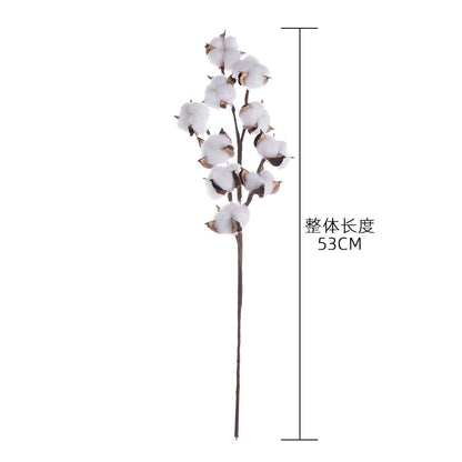 Beautiful 10-Piece Natural Cotton Flower Spray, Realistic Faux Flowers for Home Decor, Wedding Bouquets, and Stunning Plant Wall Art – Perfect for Any Occasion - MW61177