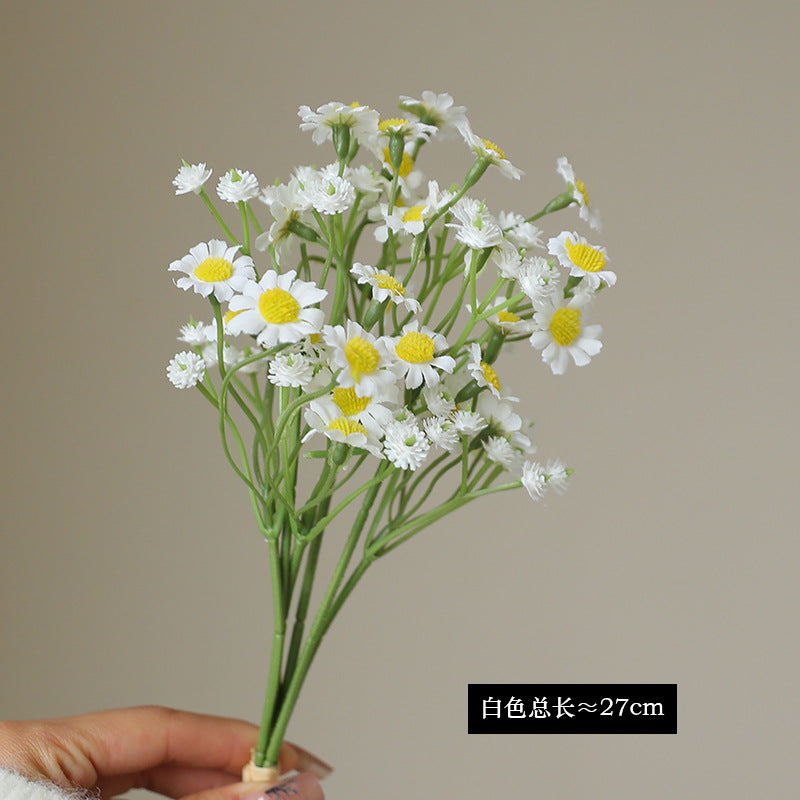 Charming Faux Daisies & Chamomile Bouquet - Realistic Artificial Flowers for Living Room, Dining Room, Home Decor, and Outdoor Decoration