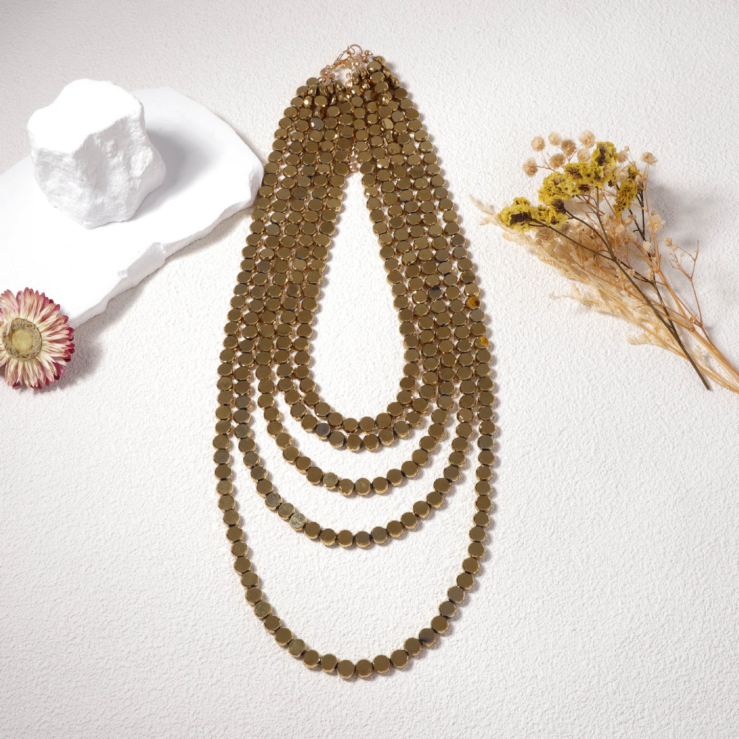 Unique Vintage-Inspired Multi-Layered Luxury Alloy Long Necklace for Women - Chic, High-End Design for the Modern Fashionista