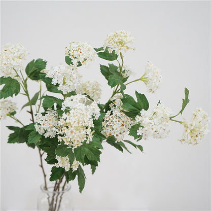 Stunning Artificial Floral Bouquet - Eco-Friendly Snowball Flowers for Romantic Weddings and Elegant Home Décor