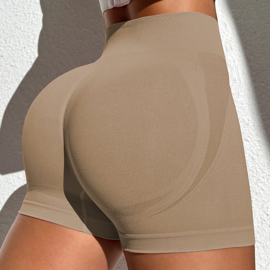 4 Color Seamless Smile Peach Butt Shorts Women s Yoga Fitness and Running Shorts for Maximum Comfort and Style