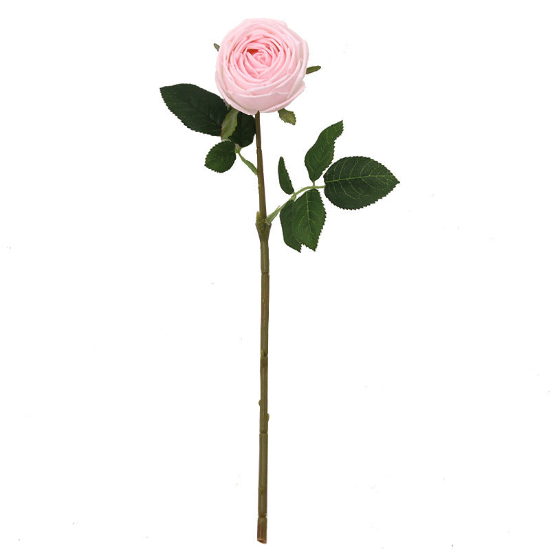 Realistic Touch Artificial Single Stem Rose - Lifelike Hydrating Rose for Weddings and Home Decor, Perfect as Bridal Bouquet and Decorative Faux Flower