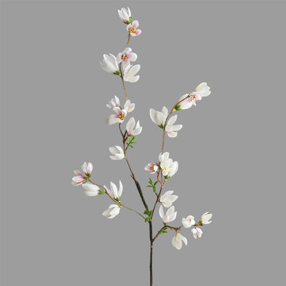 Realistic Miniature Magnolia Artificial Flowers for Living Room Decor - Perfect Floral Arrangements for Hotels and Vacation Rentals