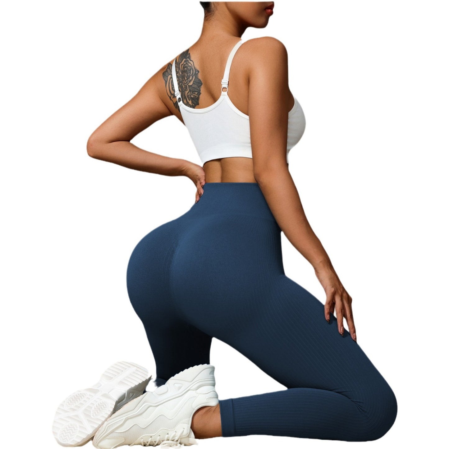 Seamless High Waisted Yoga Pants for Women Butt Lifting Quick Dry Running Leggings for Workout and Fitness