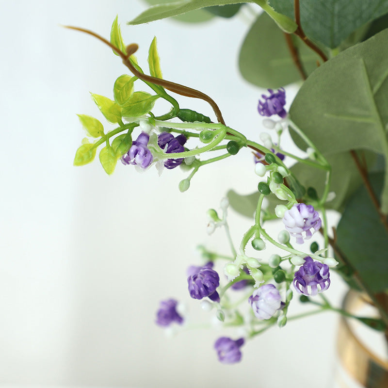 Realistic Fake Money Plant and Starry Sky Leaf Bouquet - Perfect Home Decor for Living Room Flower Arrangements and Green Wall Accents