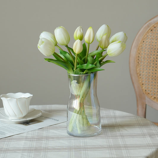 Mini Soft PU Tulip - Realistic Decor Flower for Home Staging | Moisture-Resistant & Touch-Friendly Design