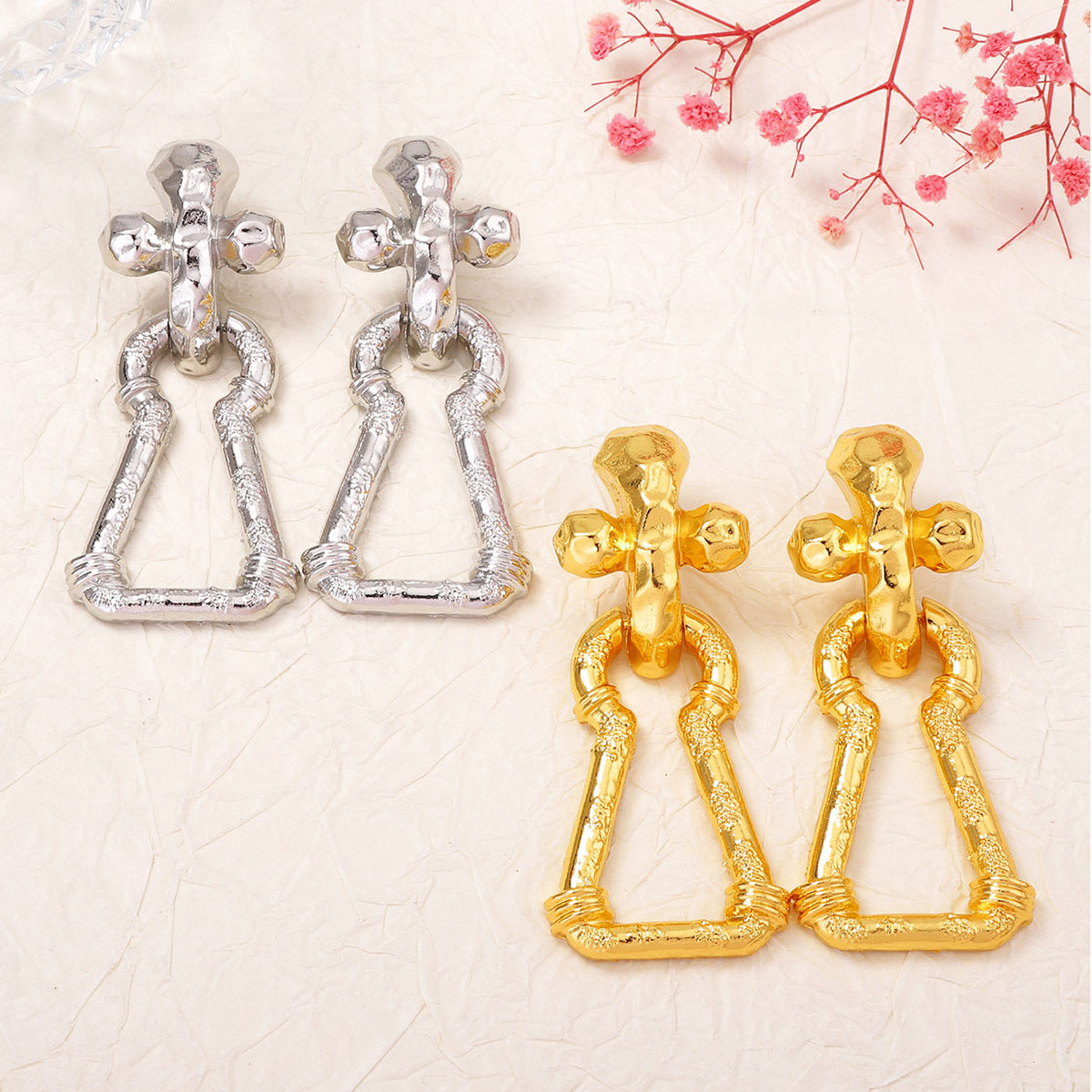 Exquisite Lightweight Geometric Drop Earrings - Trendy, Unique, and Versatile Minimalist Jewelry for Women
