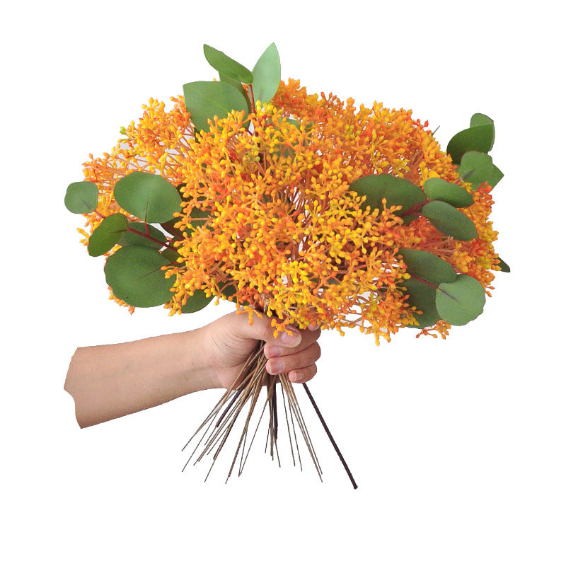 Realistic Baby’s Breath Bouquet – 3 Stalks of Hand-Tied Silk Flowers for Home Décor and Wedding Arrangements – Perfect for Elegant Event Styling