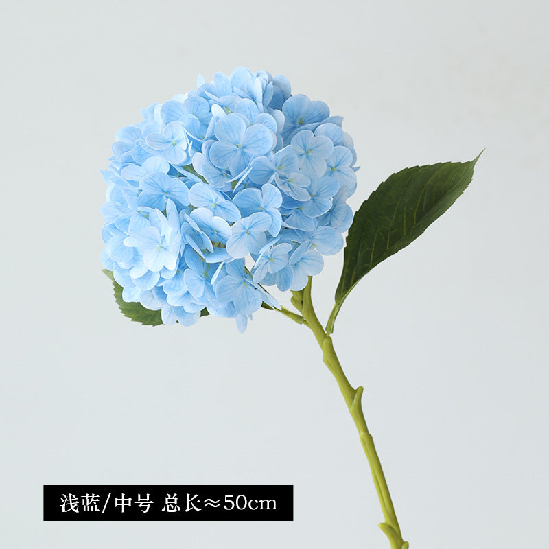 Realistic 3D Hydrangea Flower Stem - Lifelike Single Branch Faux Hydrangea for Wedding and Home Décor - Perfect for Lasting Beauty and Maintenance-Free Arrangement