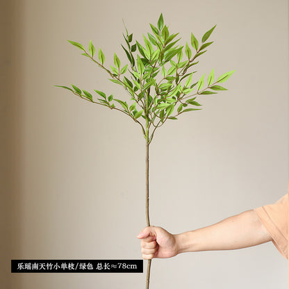 Lifelike Nandina Faux Branch for Home Décor – Stunning Realistic Greenery Showcase for Your Living Space