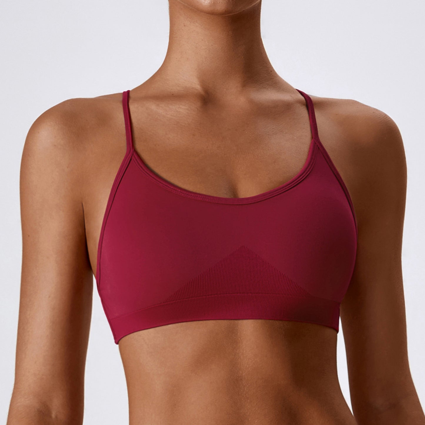 Seamless Quick Dry Yoga Sports Bra for Comfort for Running and Intense Workouts Racerback Design Model 7137