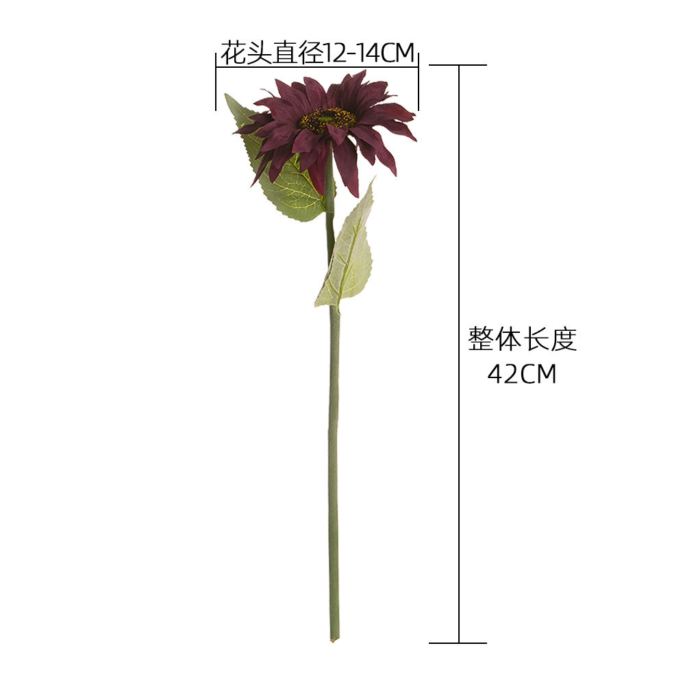 Realistic Sunflower Decorative Artificial Flower – Perfect for Weddings, Home Decor, and Year-Round Floral Arrangements | Beautiful Faux Green Plant - Model MW33712