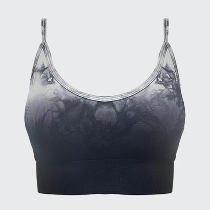 High Performance Yoga Sports Bra with Removable Cups Quick Dry High Elasticity and Strappy Design for Gym Dance and Fitness Enthusiasts