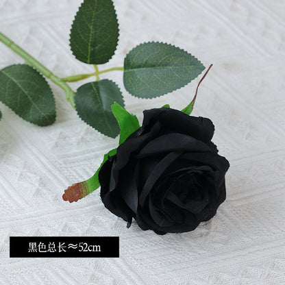 Stunning Single Silk Rose - Realistic Faux Flower for Outdoor Weddings, Valentine's Day Gifts, and Romantic Decor