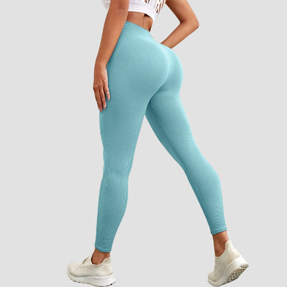 Seamless High Waist Yoga Pants for Women Breathable Quick Dry and Butt Lifting Ribbed Leggings for Comfort and Performance