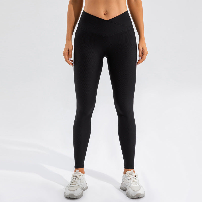 High Waisted Quick Dry Yoga Pants for Women Tummy Control Butt Lifting Design for Outdoor Running and Fitness Activities